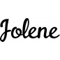 Preview: Jolene - Schriftzug aus Birke-Sperrholz
