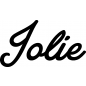 Preview: Jolie - Schriftzug aus Birke-Sperrholz