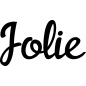 Preview: Jolie - Schriftzug aus Birke-Sperrholz