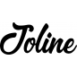 Preview: Joline - Schriftzug aus Birke-Sperrholz
