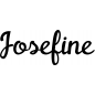 Preview: Josefine - Schriftzug aus Birke-Sperrholz