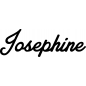 Preview: Josephine - Schriftzug aus Birke-Sperrholz
