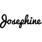 Preview: Josephine - Schriftzug aus Birke-Sperrholz