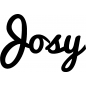 Preview: Josy - Schriftzug aus Birke-Sperrholz
