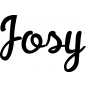 Preview: Josy - Schriftzug aus Birke-Sperrholz