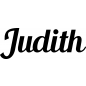Preview: Judith - Schriftzug aus Birke-Sperrholz