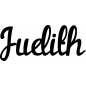 Preview: Judith - Schriftzug aus Birke-Sperrholz