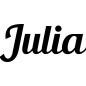 Preview: Julia - Schriftzug aus Birke-Sperrholz