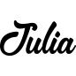 Preview: Julia - Schriftzug aus Birke-Sperrholz