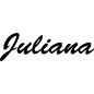 Preview: Juliana - Schriftzug aus Birke-Sperrholz