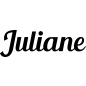 Preview: Juliane - Schriftzug aus Birke-Sperrholz