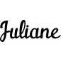 Preview: Juliane - Schriftzug aus Birke-Sperrholz