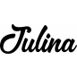 Preview: Julina - Schriftzug aus Birke-Sperrholz