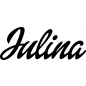 Preview: Julina - Schriftzug aus Birke-Sperrholz