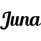 Preview: Juna - Schriftzug aus Birke-Sperrholz