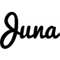 Preview: Juna - Schriftzug aus Birke-Sperrholz