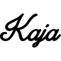 Preview: Kaja - Schriftzug aus Birke-Sperrholz