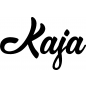 Preview: Kaja - Schriftzug aus Birke-Sperrholz