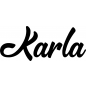 Preview: Karla - Schriftzug aus Birke-Sperrholz
