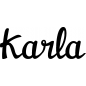 Preview: Karla - Schriftzug aus Birke-Sperrholz