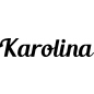 Preview: Karolina - Schriftzug aus Birke-Sperrholz