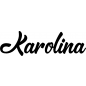 Preview: Karolina - Schriftzug aus Birke-Sperrholz