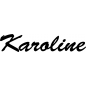 Preview: Karoline - Schriftzug aus Birke-Sperrholz