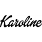 Preview: Karoline - Schriftzug aus Birke-Sperrholz