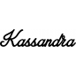 Preview: Kassandra - Schriftzug aus Birke-Sperrholz