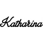 Preview: Katharina - Schriftzug aus Birke-Sperrholz