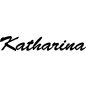Preview: Katharina - Schriftzug aus Birke-Sperrholz