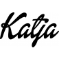 Preview: Katja - Schriftzug aus Birke-Sperrholz