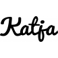 Preview: Katja - Schriftzug aus Birke-Sperrholz