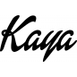 Preview: Kaya - Schriftzug aus Birke-Sperrholz