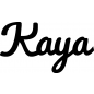 Preview: Kaya - Schriftzug aus Birke-Sperrholz