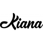 Preview: Kiana - Schriftzug aus Birke-Sperrholz
