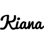 Preview: Kiana - Schriftzug aus Birke-Sperrholz