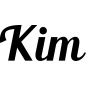 Preview: Kim - Schriftzug aus Birke-Sperrholz