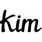 Preview: Kim - Schriftzug aus Birke-Sperrholz