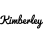Preview: Kimberley - Schriftzug aus Birke-Sperrholz