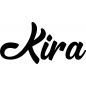 Preview: Kira - Schriftzug aus Birke-Sperrholz