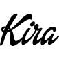Preview: Kira - Schriftzug aus Birke-Sperrholz
