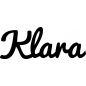 Preview: Klara - Schriftzug aus Birke-Sperrholz