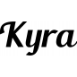 Preview: Kyra - Schriftzug aus Birke-Sperrholz
