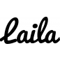 Preview: Laila - Schriftzug aus Birke-Sperrholz