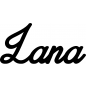 Preview: Lana - Schriftzug aus Birke-Sperrholz