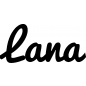 Preview: Lana - Schriftzug aus Birke-Sperrholz