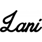Preview: Lani - Schriftzug aus Birke-Sperrholz