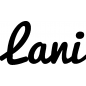 Preview: Lani - Schriftzug aus Birke-Sperrholz