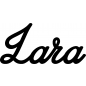 Preview: Lara - Schriftzug aus Birke-Sperrholz